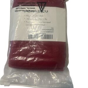 Glossy Red Package with White Label